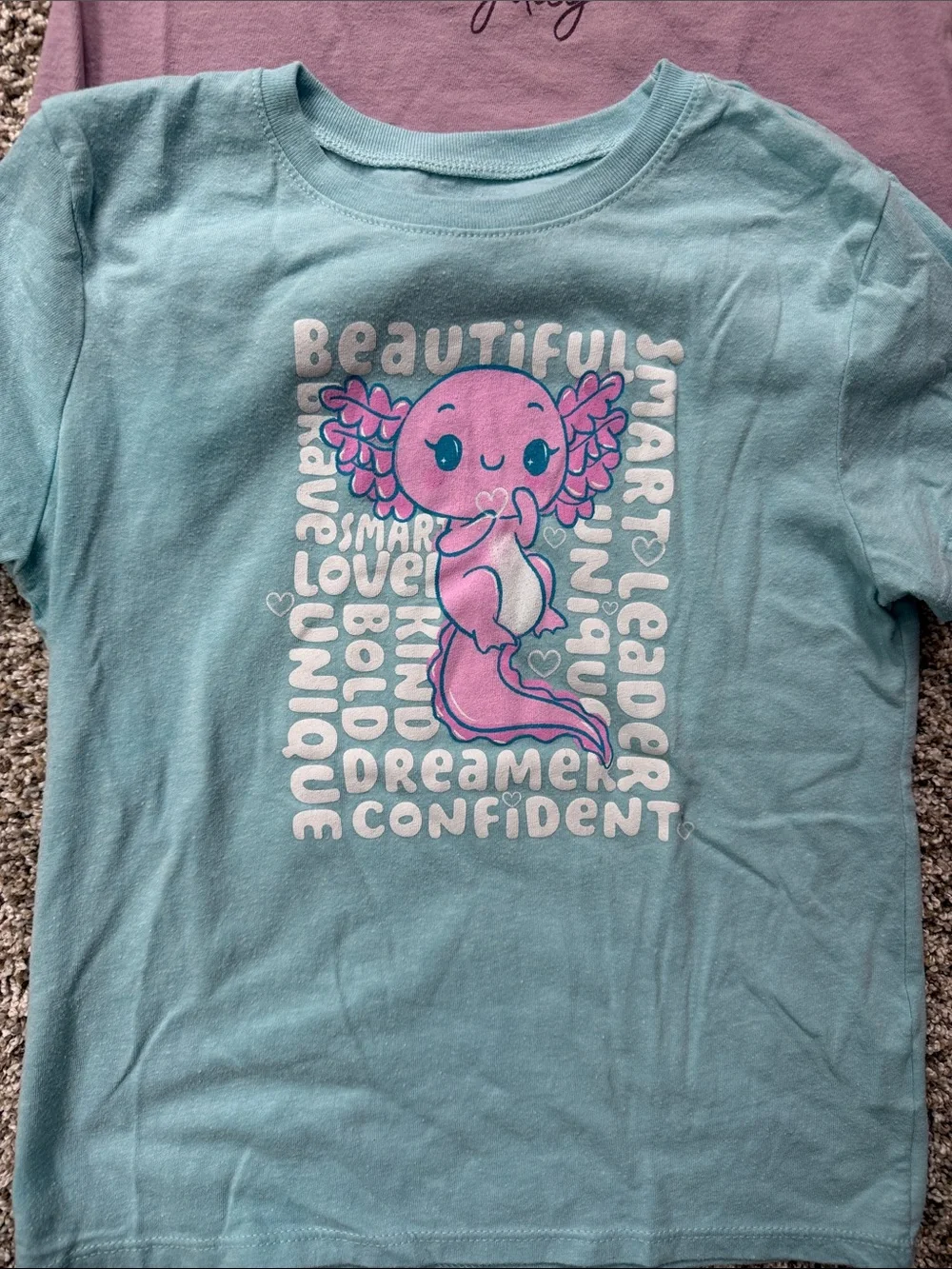 2 - Children's Place girls size 7/8 medium tees with Axolytol